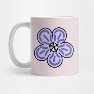 Aesthetic Cute Purple Flower Mug